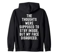 se suponía Que los Pensamientos se quedarían Dentro, Pero mi Cara Sudadera con Capucha
