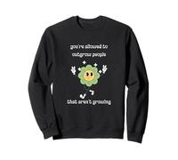 Se te permite superar a las personas que no están creciendo retro Sudadera