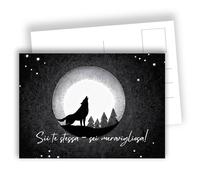 Sé tú misma, eres maravillosa. Tarjeta de noche con mensaje amable y personal. Juego de 10 tarjetas postales planas (A6), reverso para escribir