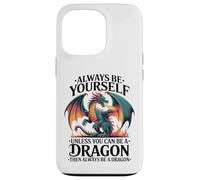 Sé tú Mismo a Menos Que Puedas ser un dragón I Love Dragon Carcasa para iPhone 13 Pro
