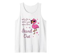 Sé tú Mismo: por qué Encajar Cuando estabas empoderando a Flamingo Camiseta sin Mangas
