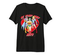 Sé tu Propia heroína Wonder Woman Supergirl Batgirl Unite Camiseta Premium