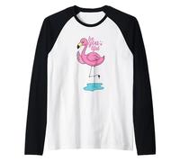 Sé tu Tiful Flamingo Camiseta Manga Raglan