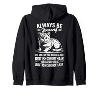 Sé un británico de Pelo Corto Divertido de Pelo Corto británico Sudadera con Capucha