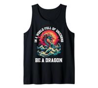 Sé un dragón en un Mundo Lleno de Unicornios mítico Camiseta sin Mangas