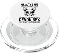 Sé un Gato Devon Rex Divertido Devon Rex PopSockets PopGrip para MagSafe