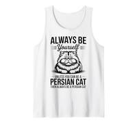 Sé un Gato Persa Gato Persa Divertido Camiseta sin Mangas