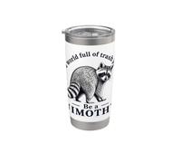 Sé un Jimothy Mapache Amante de los Animales Salvajes Divertido Vaso térmico de acero inoxidable de doble pared