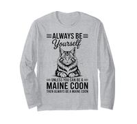 Sé un Maine Coon Funny Maine Coon Manga Larga