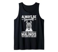 Sé un Malinois Divertido Belga Malinois Camiseta sin Mangas