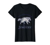 Sé un Mapache Jimothy Wildlife Animal Lover Divertido Camiseta gráfica económica, Mujer, Negro, XL