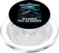 Sé un mosasaurio en un Mundo Lleno de Tiburones Mar prehistórico PopSockets PopGrip para MagSafe