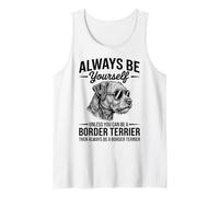Sé un Perro Border Terrier Divertido Border Terrier Camiseta sin Mangas