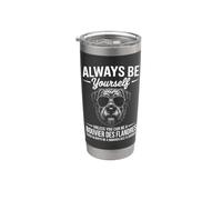 Sé un perro Bouvier des Flandres Funny Bouvier des Flandres Vaso térmico de acero inoxidable de doble pared