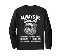 Sé un Perro Grifón de Bruselas Divertido Grifón de Bruselas Manga Larga