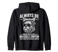 Sé un Perro Grifón de Bruselas Divertido Grifón de Bruselas Sudadera con Capucha