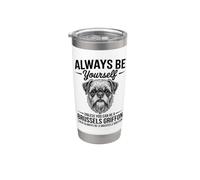 Sé un perro Grifón de Bruselas divertido Grifón de Bruselas Vaso térmico de acero inoxidable de doble pared