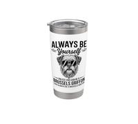 Sé un perro Grifón de Bruselas divertido Grifón de Bruselas Vaso térmico de acero inoxidable de doble pared