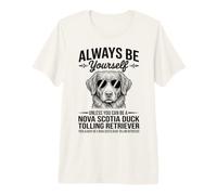 Sé un Perro Perdiguero de peaje de Pato de Nueva Escocia Camiseta Premium