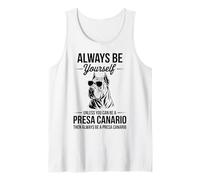 Sé un Perro Presa Canario Funny Presa Canario Camiseta sin Mangas