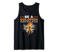 Sé un pez Dorado Animal más Feliz Goldfish Camiseta sin Mangas