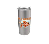 Sé un pez dorado El animal más feliz de la Tierra Vaso térmico de acero inoxidable de doble pared