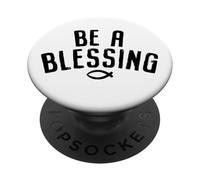 Sé una bendición, Atleta Cristiano, Valiente, Cristiano PopSockets PopGrip Adhesivo