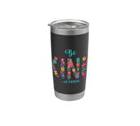 Sé una especie de flores salvajes Vaso térmico de acero inoxidable de doble pared