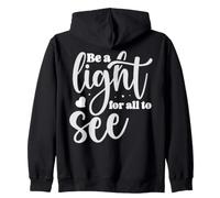 Sé una Luz para Todos Motivacional Diseño Inspirador Sudadera con Capucha