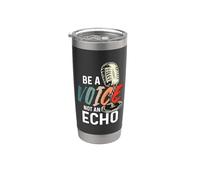 Sé una voz, no un eco Voiceover Actor de voz interino Vaso térmico de acero inoxidable de doble pared