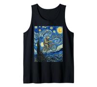 Se va a causar un lío en Bicicleta con un Perezoso, Pintura de Van Gogh Camiseta sin Mangas