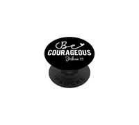 Sé Valiente Josué 1:9 Frase Motivacional Espiritual PopSockets PopGrip Adhesivo