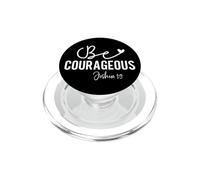 Sé Valiente Josué 1:9 Frase Motivacional Espiritual PopSockets PopGrip para MagSafe