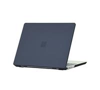 Se7enline Compatible con Microsoft Surface Laptop Go 2020/2021/2022/2023 de 12.4 pulgadas para Surface Laptop Go 1/2/3, funda protectora rígida negra mate