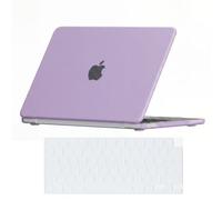 Se7enline Funda compatible con MacBook Neo de 13 pulgadas, modelo A3404, carcasa rígida y funda de teclado lavable, antiarañazos, anticaídas, ajuste delgado, para uso diario, viajes, morado claro