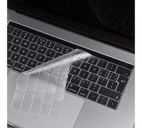 Se7enline Funda de teclado de TPU ultrafina compatible con MacBook Pro de 13 de 15 pulgadas con Touch Bar versión 2016/2017/2018/2019/2020 A1706/A1989/A2159/A1707/A1990 UK/UE, transparente