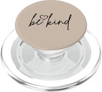 Sea Amable - Cita Motivacional con Fuente Negra y corazón PopSockets PopGrip para MagSafe