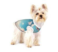 Sea and Blue Birds - Chaleco de algodón para perros pequeños, transpirable, ajustable, para perros pequeños, gatos, ropa de verano para cachorros