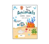 Sea Animal Coloring Booklet: Color and Trace