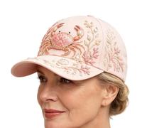 Sea Animal Print Baseball Hat Embroidered Adjustable Unisex Cap