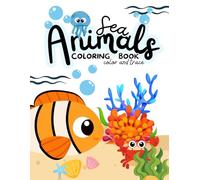 Sea Animals Color and Trace Book