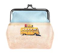 Sea Beach Coin Purse Kiss Lock Change Monedero Vintage Trinkets Pouch