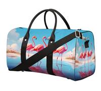 Sea Beach Flamingo Bird Travel Duffle Bag for Women Men Girls Boys, Weekend Overnight Bags 22.7 L Tote Cabin Luggage Bag for Sports Gym Yoga, color, 22.7 L, Organizador de bolsas