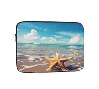 Sea Beach - Funda para portátil de 12 pulgadas con diseño de estrella de mar para mujeres y hombres, resistente al agua, bolsa de transporte para computadora de negocios, a prueba de golpes