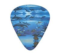 Sea Blue Marine Life StOlmx - Juego de púas para guitarra, diseño de impresión completa, 3 grosores disponibles