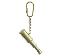 Sea-Club Llavero telescópico de latón, 4 x 4 cm, diámetro = 1 cm, dorado