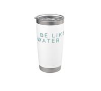 Sea como el agua Artes marciales Taoísmo Kung Fu Wu Wei No Vaso térmico de acero inoxidable de doble pared