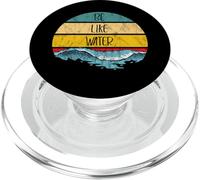 Sea como El Agua Artes Marciales Taoísmo Océano Retro Arte PopSockets PopGrip para MagSafe