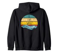 Sea como El Agua Artes Marciales Taoísmo Océano Retro Arte Sudadera con Capucha