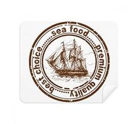 Sea Food Boat Classic Country City - Limpiador de pantalla para teléfono (gamuza, 2 piezas)